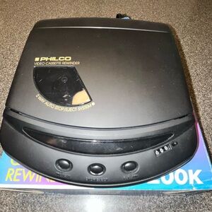 Philco VHS Video Cassette Rewinder Model 200K: Original Box K-Mart